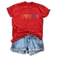 thumbnail image 1 of Lolmot Blouses pour Femmes, Mode Féminine Imprimé Manches Courtes Blouse Amusante Col Rond T-Shirt Tops, 1 of 6