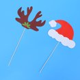 thumbnail image 3 of GOOHOCHY Merry Christmas Photo Props Kit 38 Assorted Booth Props on Sticks for Celebrations, 3 of 8