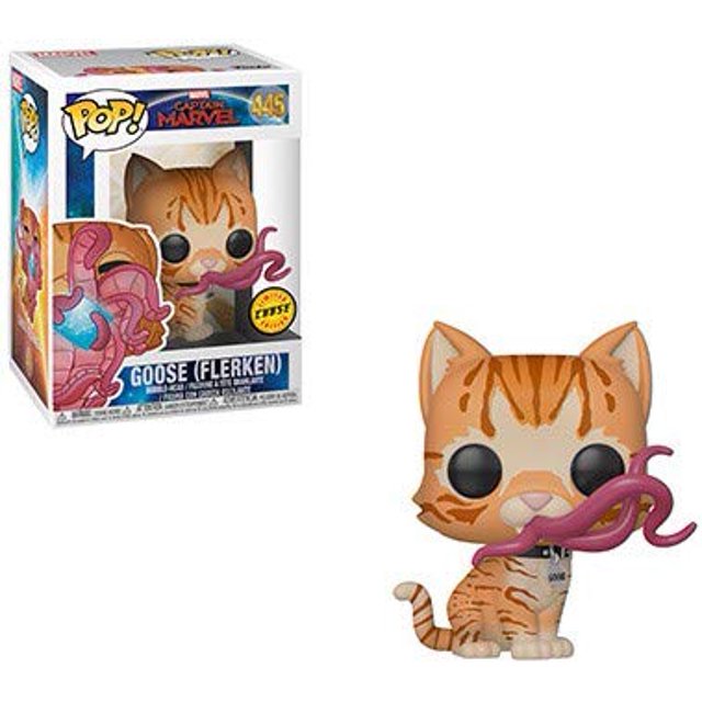 Funko Pop! Marvel: Captain Marvel - Goose (Flerken) Closed Mouth Chase Limited Edition