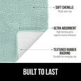 thumbnail image 2 of Bath Rug 30x20, Thick Soft Absorbent Chenille, Rubber Backing Quick Dry Microfiber Mats, Machine Washable Rugs for Shower Floor, Bathroom Runner Bathmat Accessories Décor, Seablue, 2 of 6