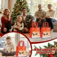thumbnail image 3 of Adornos navideños, adornos navideños, regalos navideños. Bolso de mano negro navideño, bolsa de compras no tejida, regalo navideño, bolsa de embalaje para regalo. Bolsos no tejidos., 3 of 5