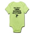 thumbnail image 1 of CafePress - Skateboard Like My Daddy Body Suit - Baby Light Bodysuit, 1 of 1