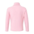 thumbnail image 2 of renvena Boys Girls Turtleneck Tshirt Cotton Long Sleeve Shirt Solid Color Warm Tee Tops Size 1-8 Pink 4-5, 2 of 7