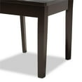 thumbnail image 6 of Bowery Hill Transitional Dark Brown Finished Wood 5-Piece Dining Set, 6 of 9
