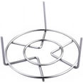 thumbnail image 4 of Olla a presión Salvamanteles Olla Sartén Soporte para cocinar Alimentos Vegetales Cangrejo Alambre alto Rejilla para cocinar al vapor de acero inoxidable resistente Utensilios de cocina, Plata, 4 of 7