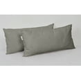 thumbnail image 3 of Vargottam Indoor/Outdoor Polyester Fabric Lumbar Pillow With Insert, All-Weather Waterproof Decorative Throw Pillow for Patio Furniture-Set of 2 - Gray, 3 of 5