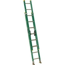 LOUISVILLE FE0616 Extension Ladder, Fiberglass, 16 ft. , Type II