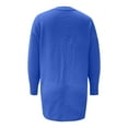 thumbnail image 5 of Sweaters for Women Trendy Knit Long Sleeve Cardigan Solid Color Fall Outerwear, 5 of 5
