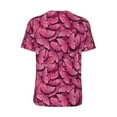 thumbnail image 2 of Daiia Pink Butterfly Mens Baseball Jersey Button Down Shirts Short Sleeve Sports Uniforms-4X-Large, 2 of 9