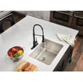 thumbnail image 6 of Kitchen Faucets with Pull Down Sprayer Matte Black - Dual Mode Setting Single Handle 1 or 3 Holes Commercial Black Kitchen Sink Faucet with Deck Plate for Farmhouse RV Vessel Basin, 6 of 8
