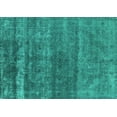 thumbnail image 1 of Ahgly Company Machine Washable Indoor Rectangle Oriental Turquoise Blue Industrial Area Rugs, 7' x 9', 1 of 4