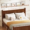 thumbnail image 4 of MODERNLUXE Full Size Platform Bed with Headboard & Footboard,Solid Wood Bed Frame with Under Bed Storage for Teens Adults Guests, Easy Assembly, Dark Walnut, 4 of 8