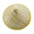 thumbnail image 2 of Sombrero de bambú Tejido Sombrero de sombra dura Dibujo Pintura Artesanía Artesanía Sombrero chino Sombrero oriental Sombrero de arrozal para 14 pulgadas Sunnimix Sombrero trenzado de bambú, 2 of 8
