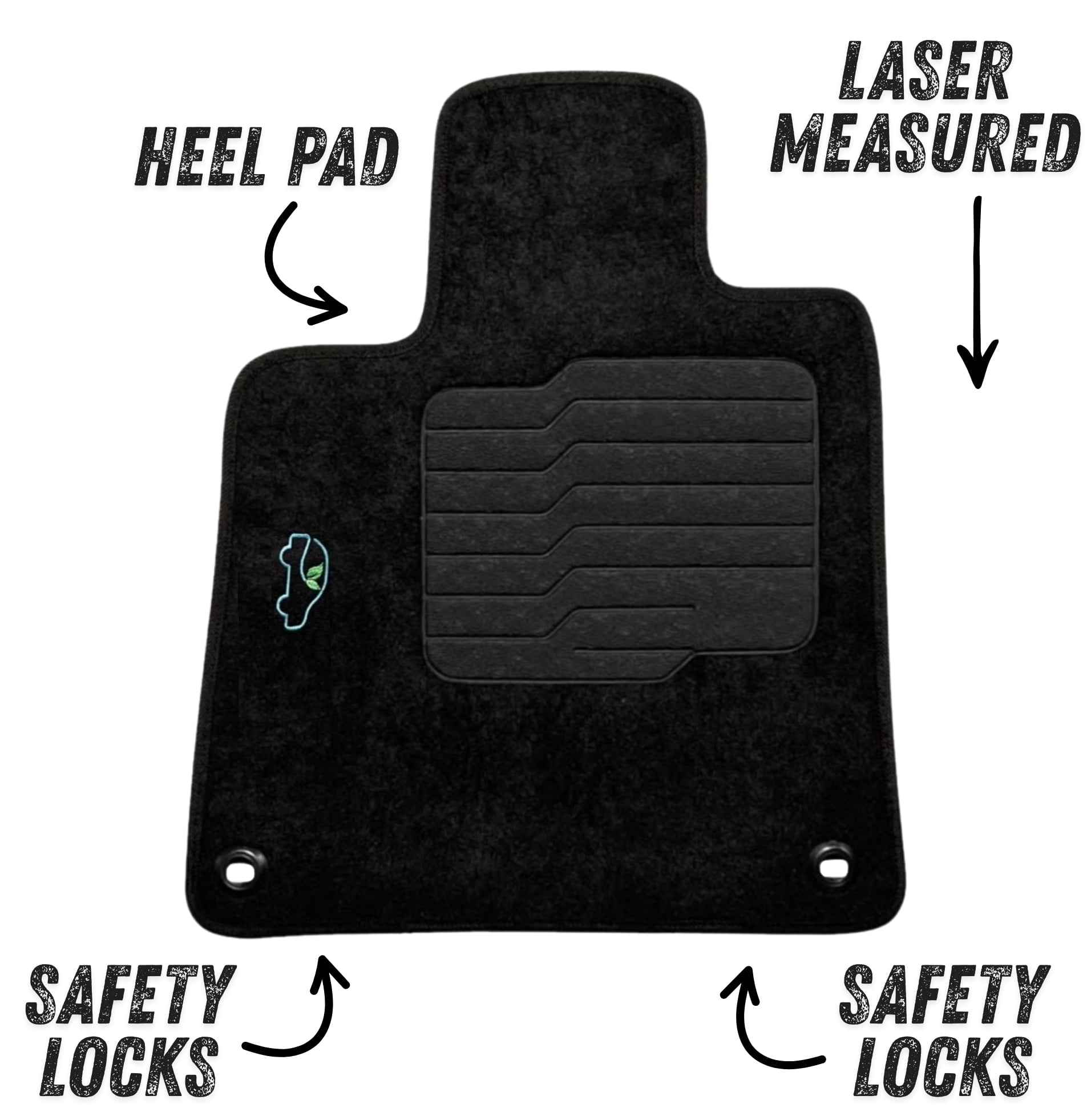 Carpet Floor mats Custom Fit for Honda Accord 2018 to 2022 With Anti Slip Driver Heel Pad and Safety Locks