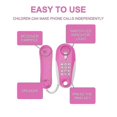thumbnail image 2 of Kids Play Phone Intercom, Kids Play Phone Intercom Toy with Real Ring Sounds,50% Offer, 2 of 5