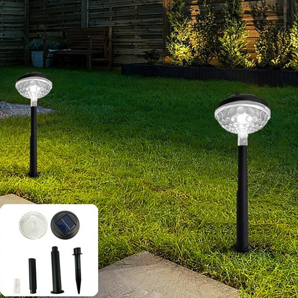 CREATITOY Solar-Powered Outdoor Garden Light Polka Dot Decorative Lamp