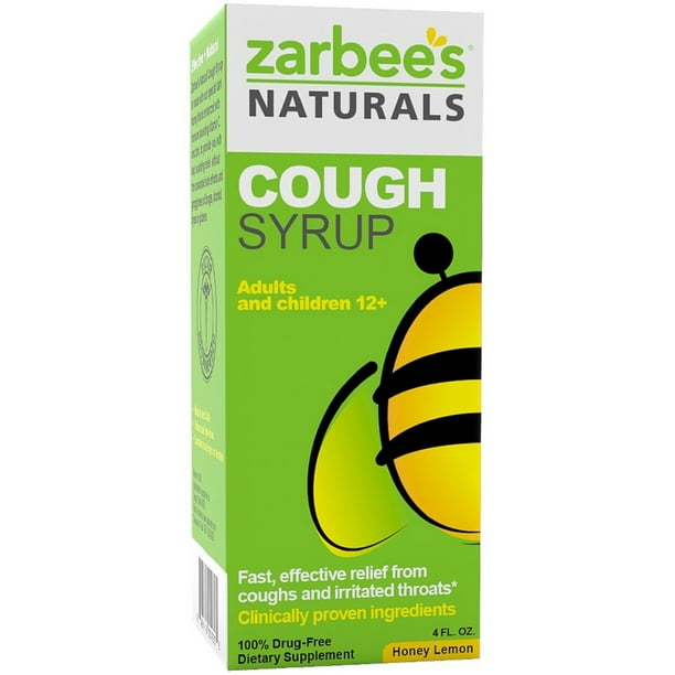 AllNatural Cough Syrup Extra Strength Honey Lemon 4 oz (Pack of 4