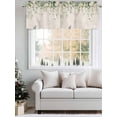 thumbnail image 5 of Eucalyptus Leaves Curtain Valances for Windows, Farmhouse Botanical Vines Butterfly Kitchen Valance Window Treatment, Light Filtering Block Curtains for Bathroom/Bedroom/Living Room 60'' x 18'', 5 of 9