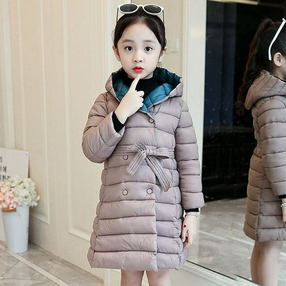 2020 Girls Down Jackets Baby Teenage Warm Clothes Kids Thick Coats for Girls Fashion Winter Long Jackets Kids Outerwear Clothing