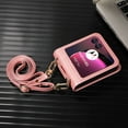 thumbnail image 2 of Dteck Crossbody Case Compatible with Motorola Razr 2024, Slim PU Leather Flip Case with Card Holder for Women Men,Pink, 2 of 5