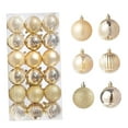thumbnail image 2 of 36 Piezas Bolas de Navidad Decoraciones Navideñas Adornos de de Navidad Brillantes Colgantes para Fiesta de Celebración del Día de San Valentín 4cm Macarena Bolas colgantes, 2 of 8