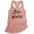 thumbnail image 1 of Bae Watch Tank Top, Ladies Racerback Tank Top, Beach Tank, Vacation Tank, Vacay Tank, Bae Tank, Pun Tank, Desert Pink, Small, 1 of 3