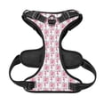 thumbnail image 5 of Lsque Flamingo On Checkered Dog Harness, No-Pull Pet Harness with 2 Leash Clips, Adjustable Soft Padded Dog Vest with Easy Control Handle for Large Dogs-X-Large, 5 of 9