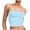 Light Blue, variant on Navy Tube Tops for Women M Going Out Crop Sleeveless Tank Bandeau Strapless Casual Shirts (Women's Petite XS-XL)