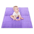 thumbnail image 3 of Interlocking Carpet Tiles, Thick Cuttable 10 Sheet  Anti Slip Soft Plush Floor Mat Tiles  For Bedside, 3 of 8