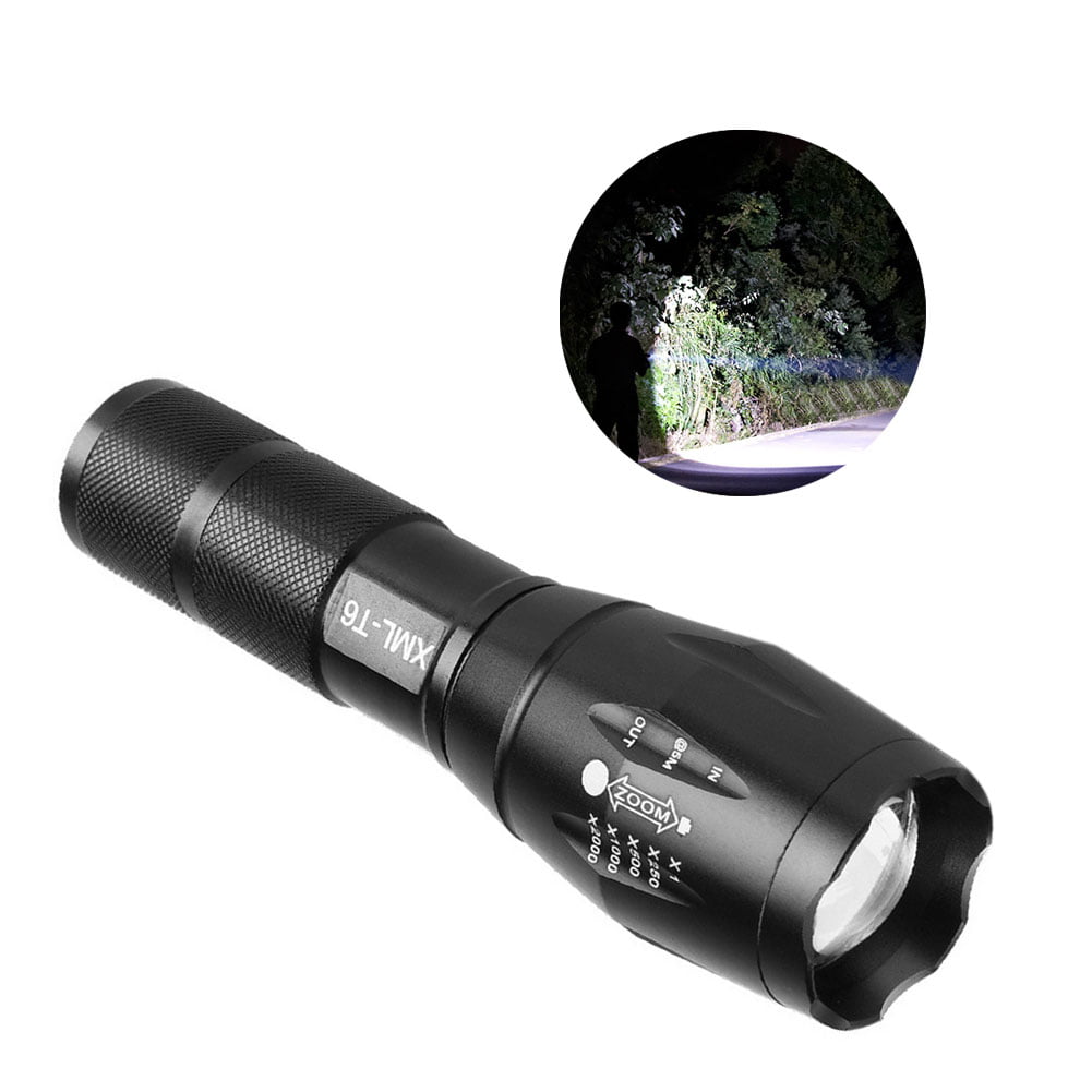 Super Bright 50000LM T6 LED Flashlight 5Modes Zoom Torch Light 18650 For Camping 