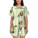 thumbnail image 1 of Fotbe Avocado for Exercise Conjunto de Pijama Estampado para Mujer, 2 Piezas, Ropa de Dormir con Camiseta de Manga Corta y Shorts Suaves-Medium, 1 of 6