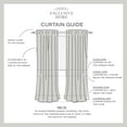 thumbnail image 4 of Exclusive Home Somers Light Filtering Grommet Top Curtain Panels, 54"x96", Grey, Set of 2, 4 of 7