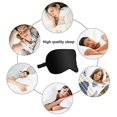 thumbnail image 3 of Silk Sleep Mask & Blindfold, Soft Eye Mask with Adjustable Head Strap, Deep Rest Eye Masks for Sleeping Night Eyeshade, Eye Cover for Travel, Shift Work & Meditation (Navy Blue), 3 of 3