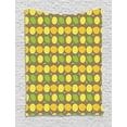 thumbnail image 1 of Lemons Tapestry, Vividly Colored Figures of Limes and Lemons on Taupe Background, Wall Hanging for Bedroom Living Room Dorm Decor, 40W X 60L Inches, Taupe Apple Green and Yellow, by Ambesonne, 1 of 2