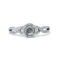 thumbnail image 2 of Bague Torsadée Infini Diamant 1/5ct pour Femmes Or Blanc 14K, 2 of 3
