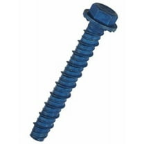 Tapcon Concrete Screw Anchor - Steel, Hex Head, Easy Installation - 10 Pack, 3/8 in x 3 in