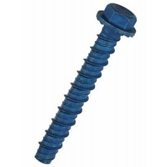 Tapcon 3/8 in. Dia. x 3 in. L Steel Hex Head Concrete Screw Anchor 10 pk