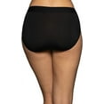 thumbnail image 6 of 3 Pairs Vanity Fair Women's Beyond Comfort Hi-Cut Briefs Modal 13250, Size 6, Black, 6 of 10