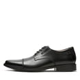 thumbnail image 1 of Zapatos Clarks Tilden Cap Oxford para hombre, piel negra, 1 of 2