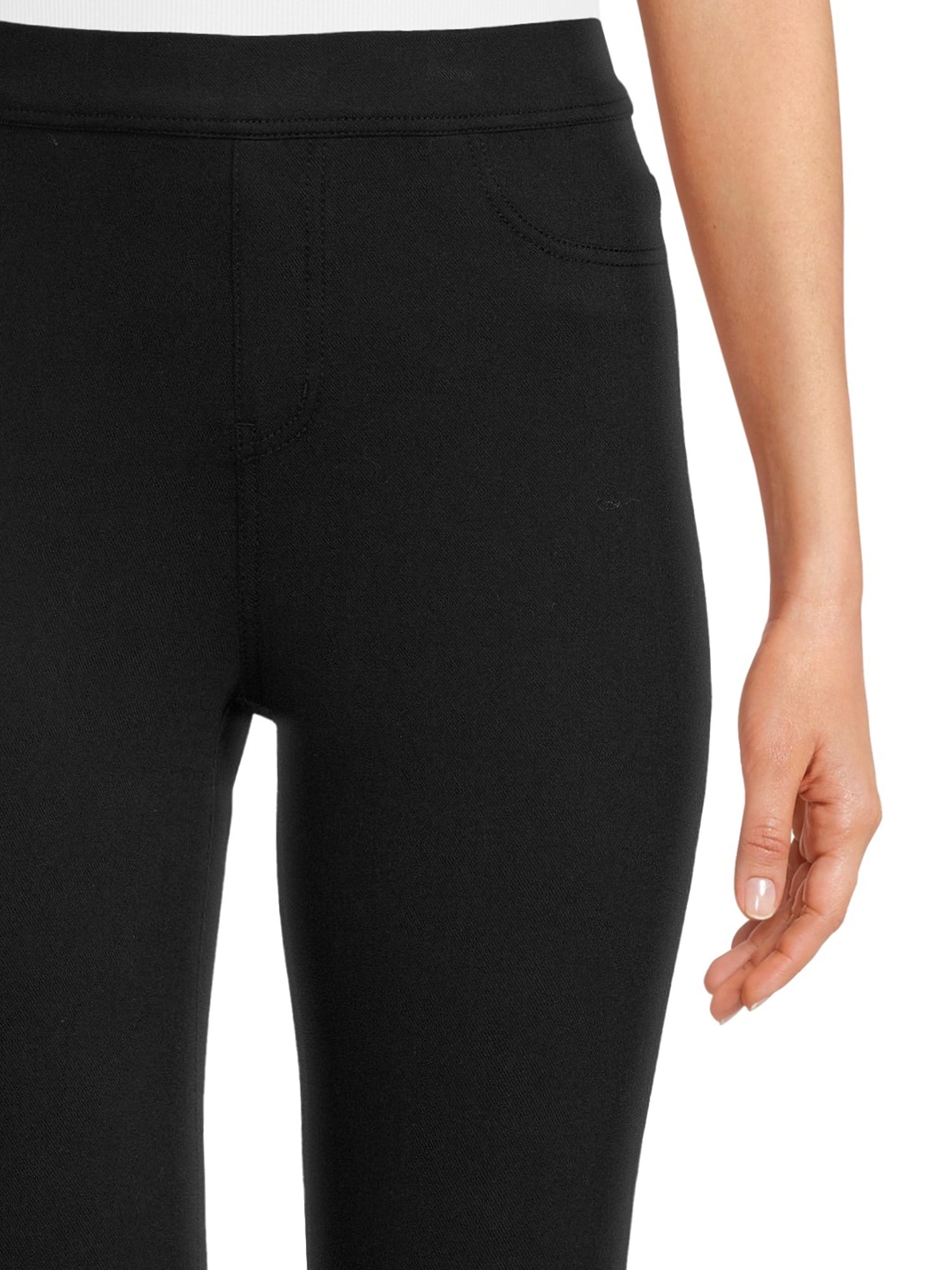 Time and Tru Women's High Rise Pull On Capri Jeggings, 23" Inseam