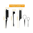 thumbnail image 3 of "Kit 12 Pzs Peines Cepillos Regadera Y Pinzas Cabello  Belug Negro ", 3 of 5