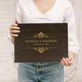 thumbnail image 1 of Darling Souvenir Personalized Engraved Laser Cut Wedding Guest Book Wooden Cover Sign-in Book Registry Guestbook Scrapbook-N5, 1 of 7