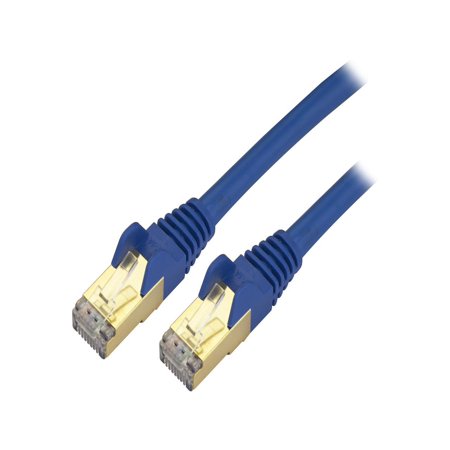 UPC: 0065030833868 | StarTech.com C6ASPAT3BL 3 ft. Cat 6 Blue Shielded Network Cable