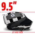 thumbnail image 3 of Franklin Sports Meshtek Teeball Fielding Glove with Ball - Left Hand Throw - 9.5 In. - Black, White and Grey, 3 of 7