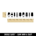 thumbnail image 2 of Popsicle Frozen Ice Cream Treats Border Rectangle Rubber Stamp Stamping Scrapbooking Crafting - Large 3.75in, 2 of 7