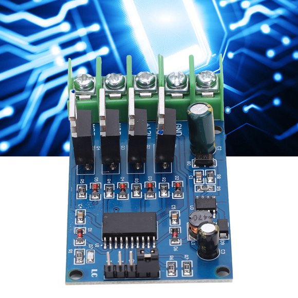 Driver Motor Driver Module H Bridge High Power with 4 Exterior NMOS Pipe Brake Forward and Reverse DC 12-30V