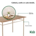 thumbnail image 2 of Comedor de 4 Sillas Mesa Madera Cocina Restaurante Cafeteria beige 5, 2 of 5