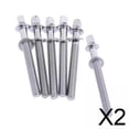 thumbnail image 1 of barras de tensión del tambor,Varillas de tensión para bombo con arandelas de repuesto,Tornillos para caja Varillas para tornillos de percusión,Tornillo de ajuste del tambor Tornillos de, 1 of 8
