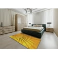 thumbnail image 5 of Ahgly Company Machine Washable Indoor Rectangle Transitional Deep Yellow Area Rugs, 4' x 6', 5 of 7