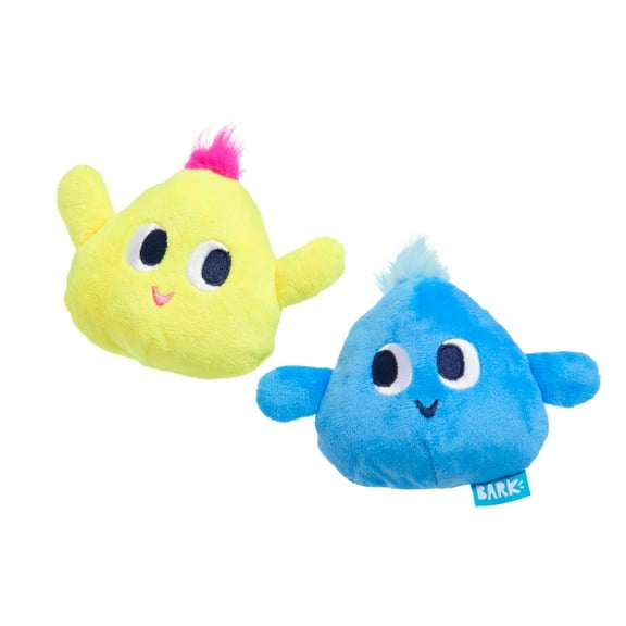 BARK Wobble & Wubble Blue Yellow Play Pal Buddies Plush Dog Toy XS/S